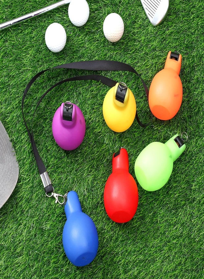 Rotatingpals 6 Pcs Hand Squeeze Whistles with Lanyards Multicolored Coach Whistle for Coaches Referees Handheld Sports for Indoor Outdoor Home Sports, Soft PVC (Multicolor) - Image 5